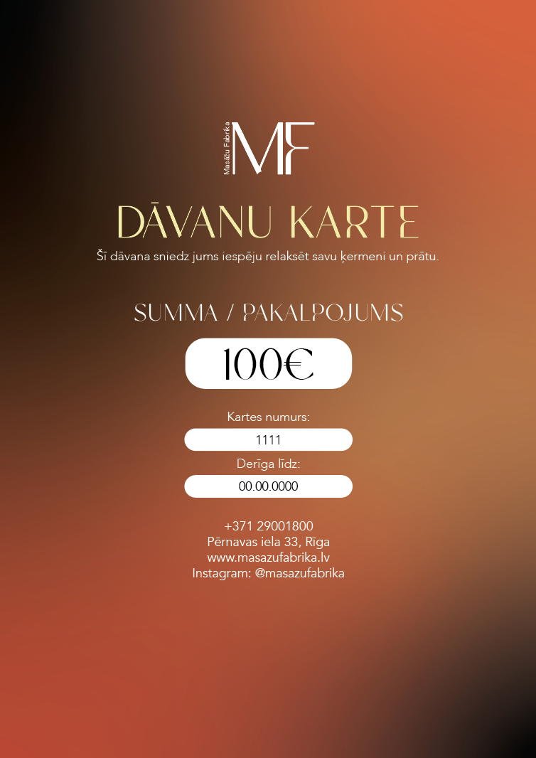 Dāvanu karte 100EUR